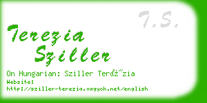 terezia sziller business card